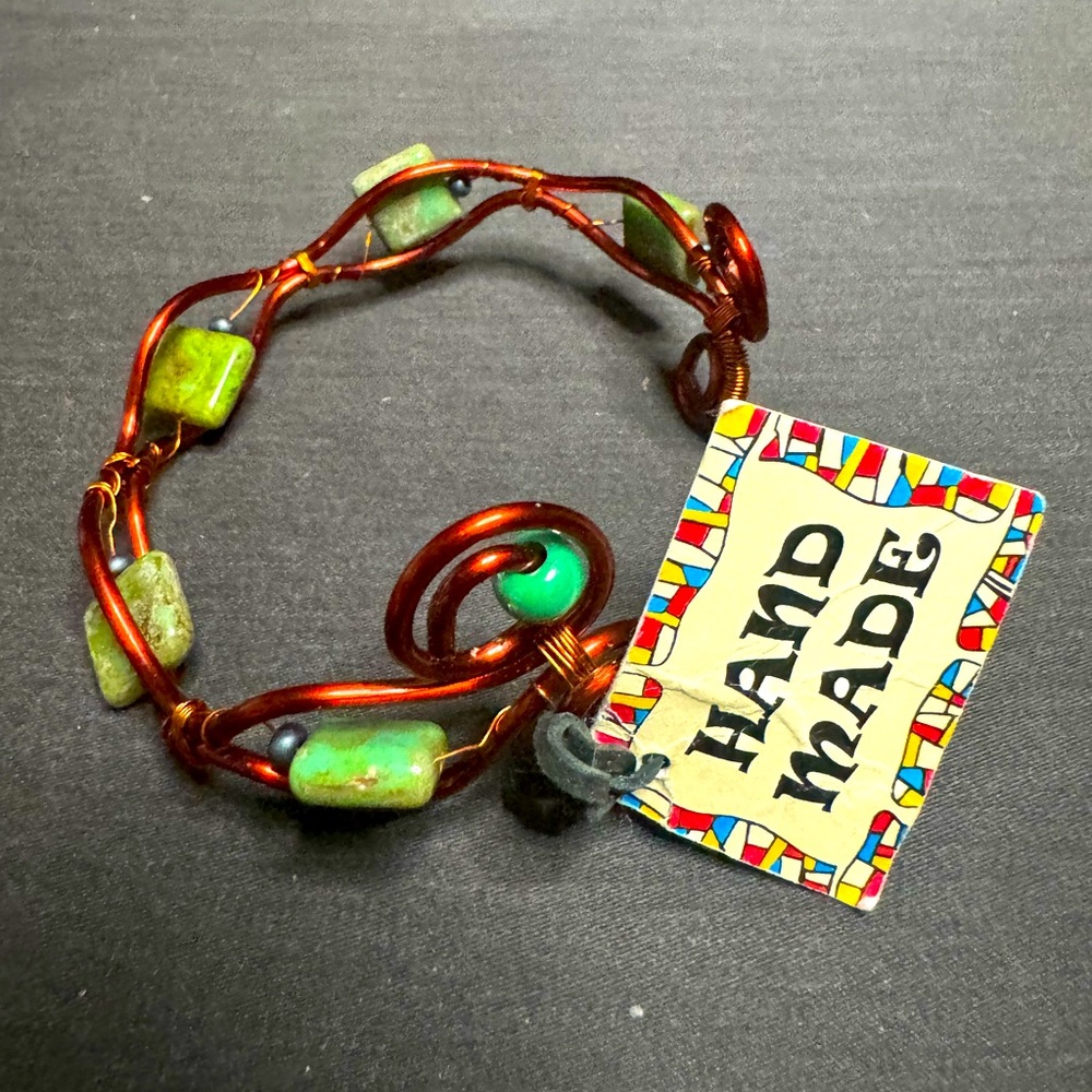 Handmade Copper Beaded Bracelet